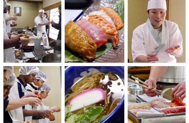 Learn how to make authentic hand-pressed sushi from a professional chef, and then eat Shiroishi U-men together!
